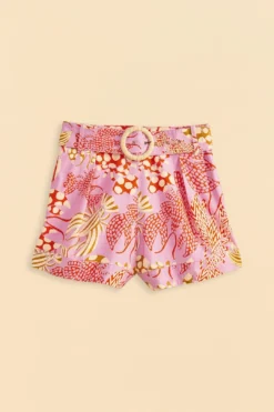 Farm Rio Pink Mixed Lobsters Shorts -Farm Rio Shop 309611 06
