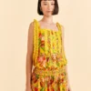 Farm Rio Yellow Fruits Paradise Mini Skirt