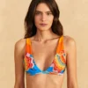 Farm Rio Dewdrop Spectrum Bikini Top