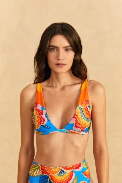 Farm Rio Dewdrop Spectrum Bikini Top