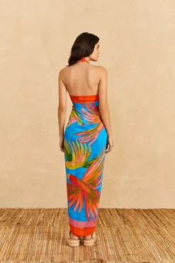 Farm Rio Blue Painted Birds Sarong -Farm Rio Shop 310554 04