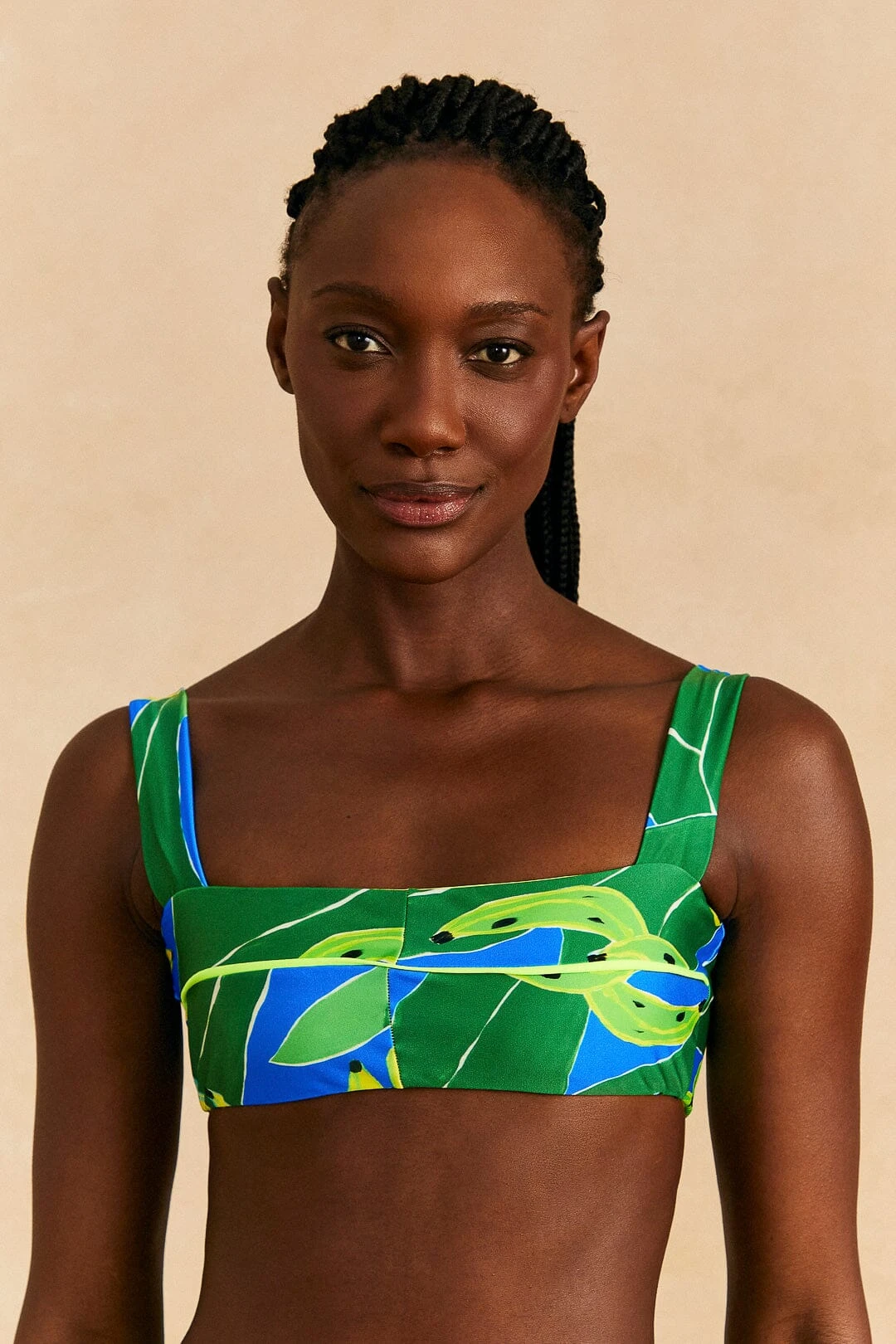 Farm Rio Blue Banana Leaves Bikini Top 1 Farm Rio Blue Banana Leaves Bikini Top