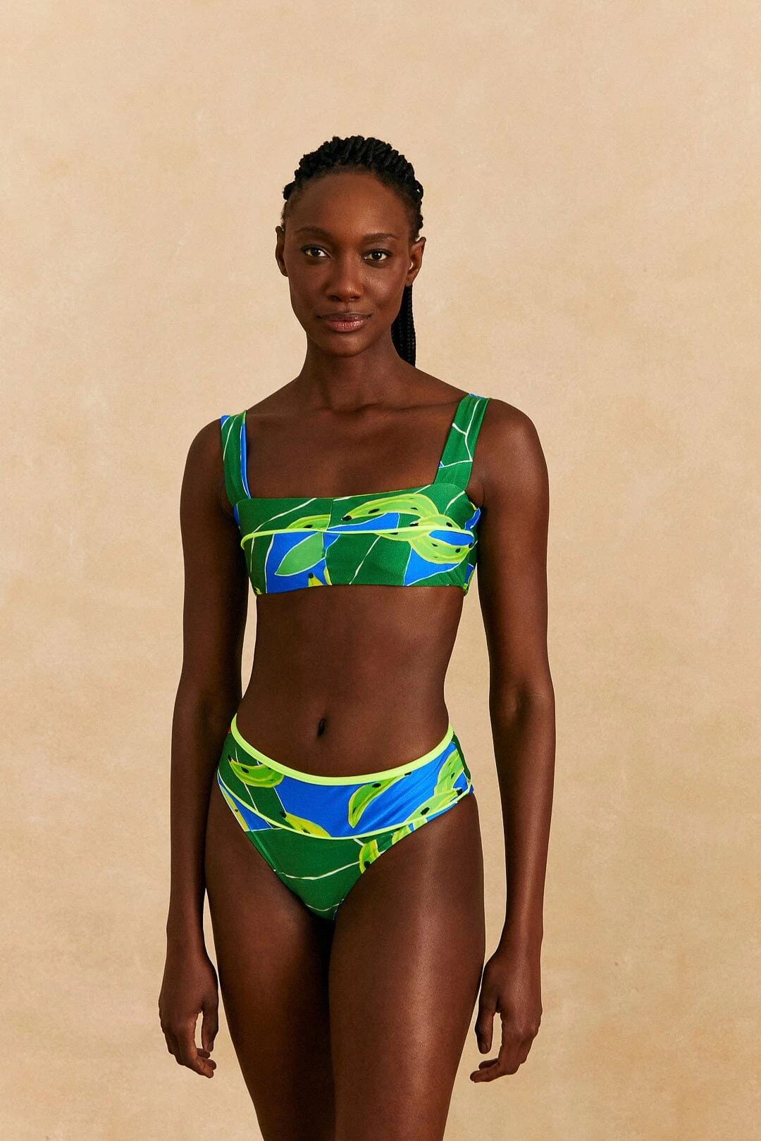 Farm Rio Blue Banana Leaves Bikini Top 2 Farm Rio Blue Banana Leaves Bikini Top - Image 2