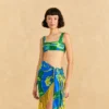 Farm Rio Blue Banana Leaves Sarong