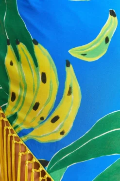 Farm Rio Blue Banana Leaves Sarong -Farm Rio Shop 310568 06