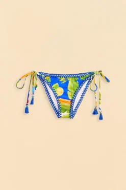 Farm Rio Bahia Mixed Scarves Side Tie Bikini Bottom -Farm Rio Shop 310570 04