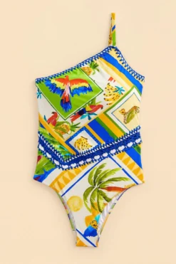 Farm Rio Bahia Mixed Scarves One-piece Swimsuit 7 Farm Rio Bahia Mixed Scarves One-piece Swimsuit -Farm Rio Shop 310571 04