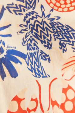 Farm Rio Off-White Mixed Lobster Shirt -Farm Rio Shop 310586 05