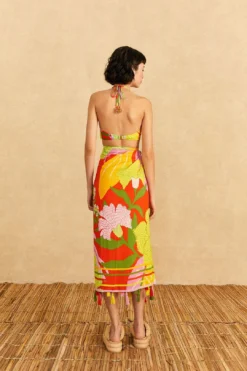 Farm Rio Red Neon Floral Sarong -Farm Rio Shop 310594 03