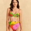 Farm Rio Romantic Garden High Waisted Bikini Bottom