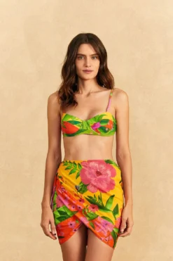 Farm Rio Romantic Garden Cover-Up Skirt
