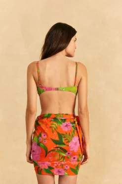 Farm Rio Romantic Garden Cover-Up Skirt -Farm Rio Shop 310602 03