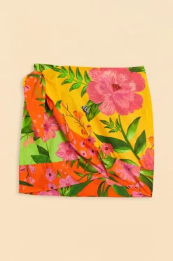 Farm Rio Romantic Garden Cover-Up Skirt -Farm Rio Shop 310602 05