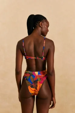 Farm Rio Blue Floral Tropical & Colorful Stripes Bikini Top 8 Farm Rio Blue Floral Tropical & Colorful Stripes Bikini Top -Farm Rio Shop 310618 04
