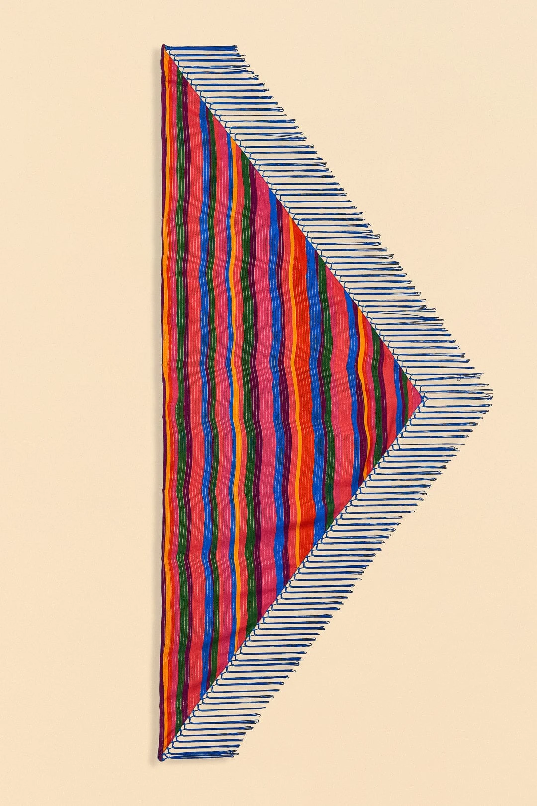 Farm Rio Blue Floral Tropical & Colorful Stripes Sarong 5 Farm Rio Blue Floral Tropical & Colorful Stripes Sarong - Image 5