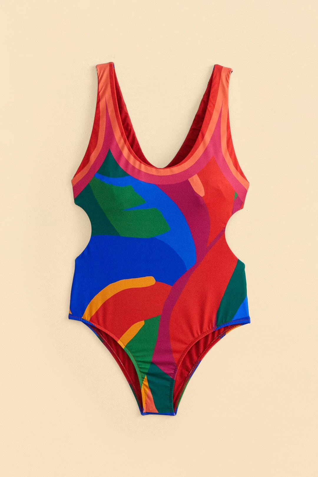 Farm Rio Colorful Leaves One-Piece Swimsuit 4 Farm Rio Colorful Leaves One-Piece Swimsuit - Image 4
