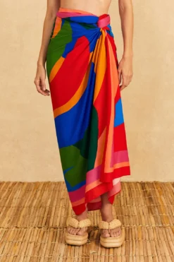 Farm Rio Colorful Leaves Sarong -Farm Rio Shop 310637 03