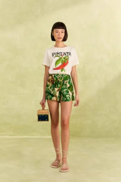Farm Rio Tropical Leaves Shorts