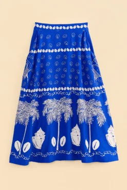 Farm Rio Blue Ondina Midi Skirt 5 Farm Rio Blue Ondina Midi Skirt -Farm Rio Shop 310651 06 scaled