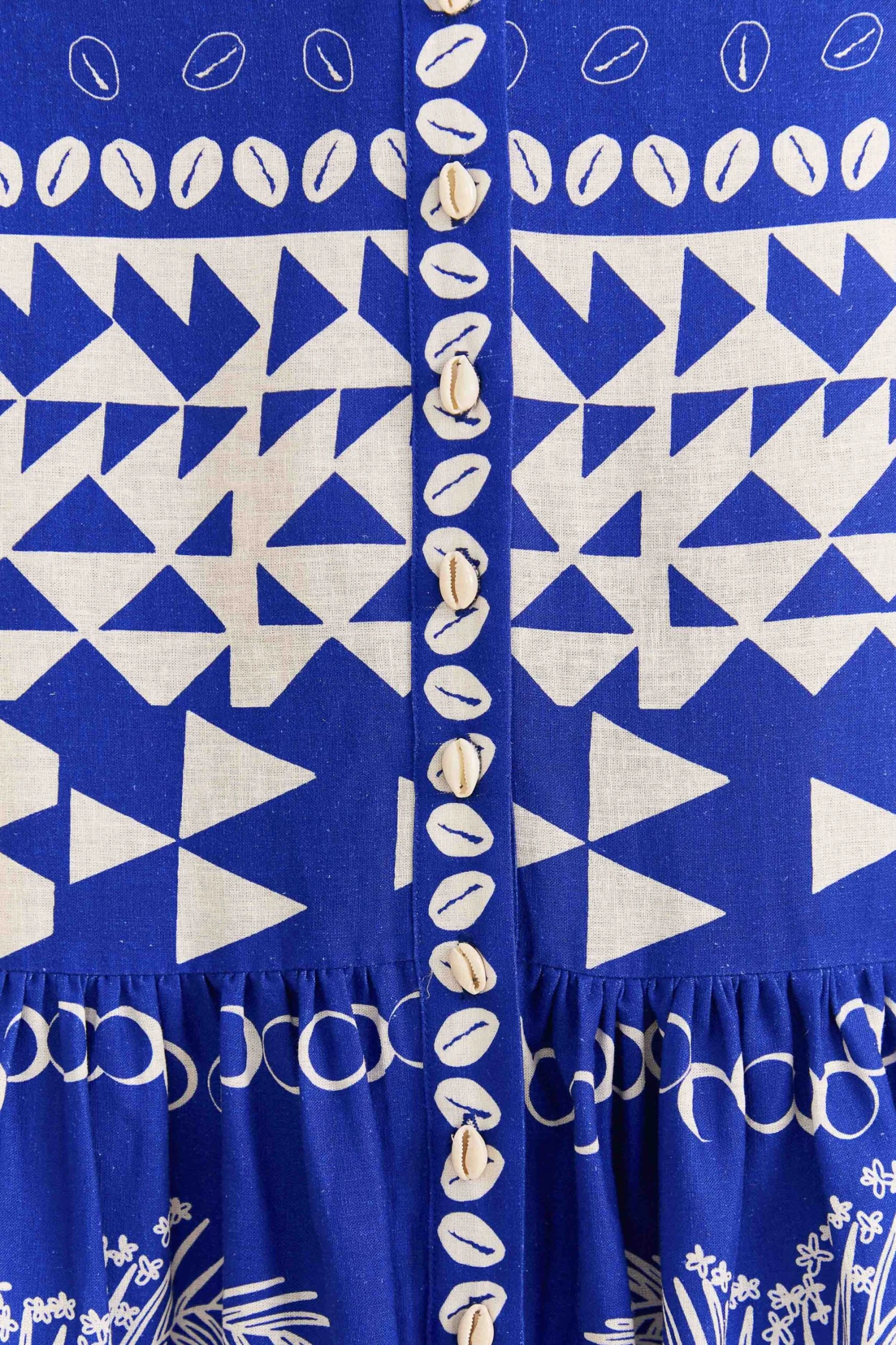 Farm Rio Blue Mixed Ondina Midi Dress 5 Farm Rio Blue Mixed Ondina Midi Dress - Image 5