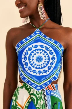 Farm Rio Off-White Pitta Colors Maxi Dress -Farm Rio Shop 310672 03