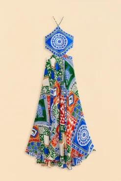 Farm Rio Off-White Pitta Colors Maxi Dress -Farm Rio Shop 310672 06