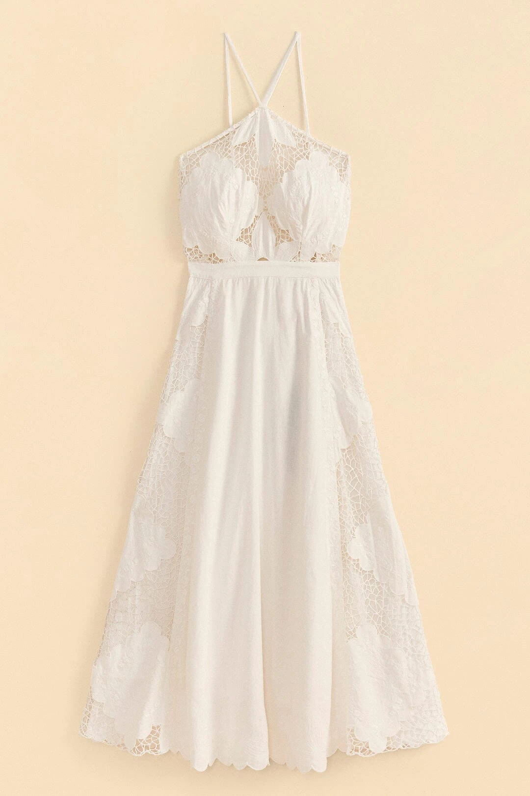 Farm Rio Off-White Embroidered Midi Dress 6 Farm Rio Off-White Embroidered Midi Dress - Image 6