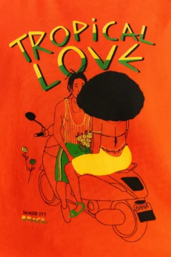 Farm Rio Orange Tropical Love Organic Cotton T-Shirt 8 Farm Rio Orange Tropical Love Organic Cotton T-Shirt -Farm Rio Shop 310678 04