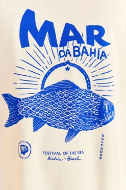 Farm Rio White Mar Da Bahia Organic Cotton T-shirt 10 Farm Rio White Mar Da Bahia Organic Cotton T-shirt -Farm Rio Shop 310696 05