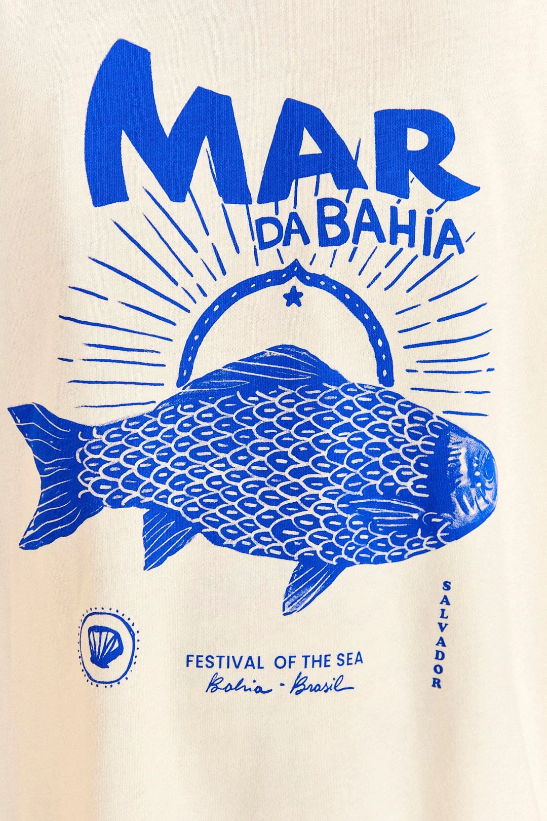 Farm Rio White Mar Da Bahia Organic Cotton T-shirt 5 Farm Rio White Mar Da Bahia Organic Cotton T-shirt - Image 5