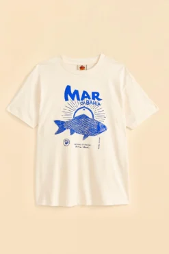 Farm Rio White Mar Da Bahia Organic Cotton T-shirt 11 Farm Rio White Mar Da Bahia Organic Cotton T-shirt -Farm Rio Shop 310696 06