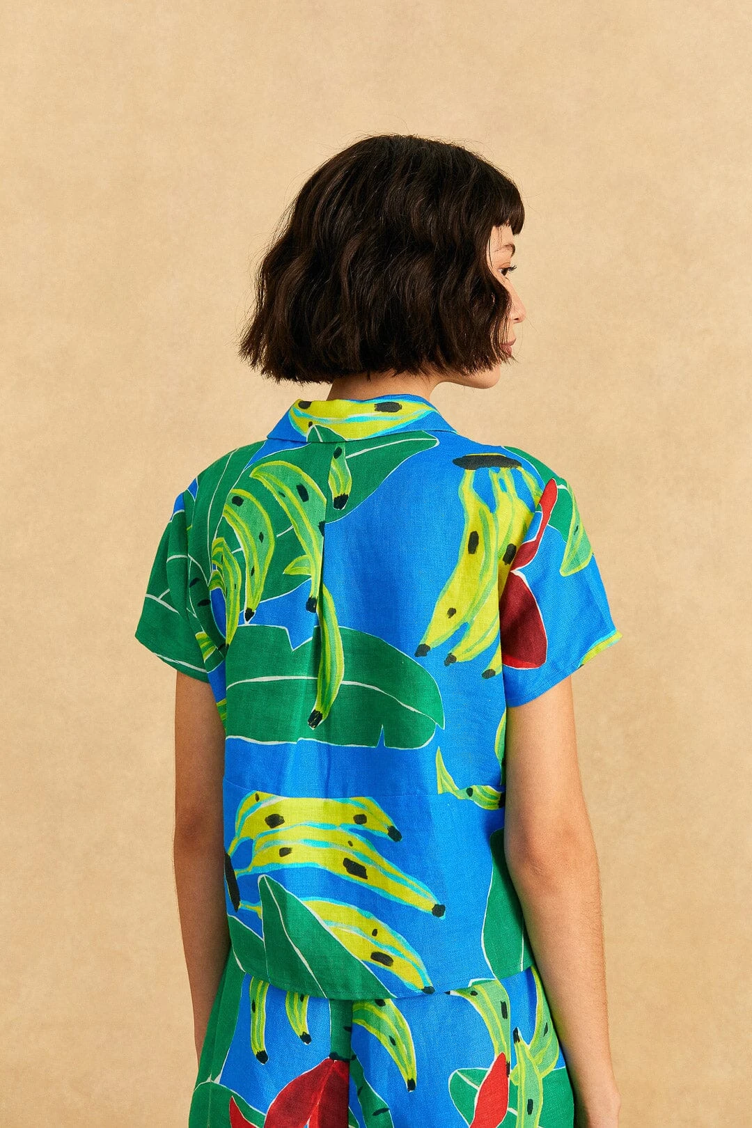 Farm Rio Blue Banana Leaves Shirt 4 Farm Rio Blue Banana Leaves Shirt - Image 4
