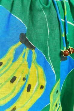 Farm Rio Blue Banana Leaves Shorts -Farm Rio Shop 310902 05