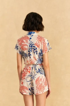 Farm Rio Off-White Mixed Lobster Shorts 9 Farm Rio Off-White Mixed Lobster Shorts -Farm Rio Shop 311279 04