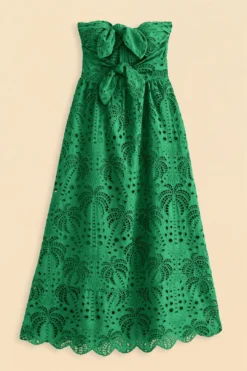 Farm Rio Green Coconut Tree Richelieu Midi Dress 11 Farm Rio Green Coconut Tree Richelieu Midi Dress -Farm Rio Shop 311340 06