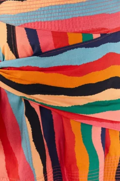 Farm Rio Super Fun Stripes Organic Cotton Mini Skirt -Farm Rio Shop 311364 05