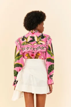 Farm Rio White Knot Organic Cotton Mini Skirt -Farm Rio Shop 311365 03