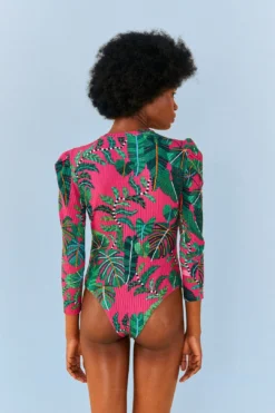 Farm Rio Pink Leaves Oganic Cotton Bodysuit 7 Farm Rio Pink Leaves Oganic Cotton Bodysuit -Farm Rio Shop 311367 03