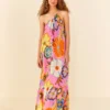 Farm Rio Pink Full Garden Maxi Dress