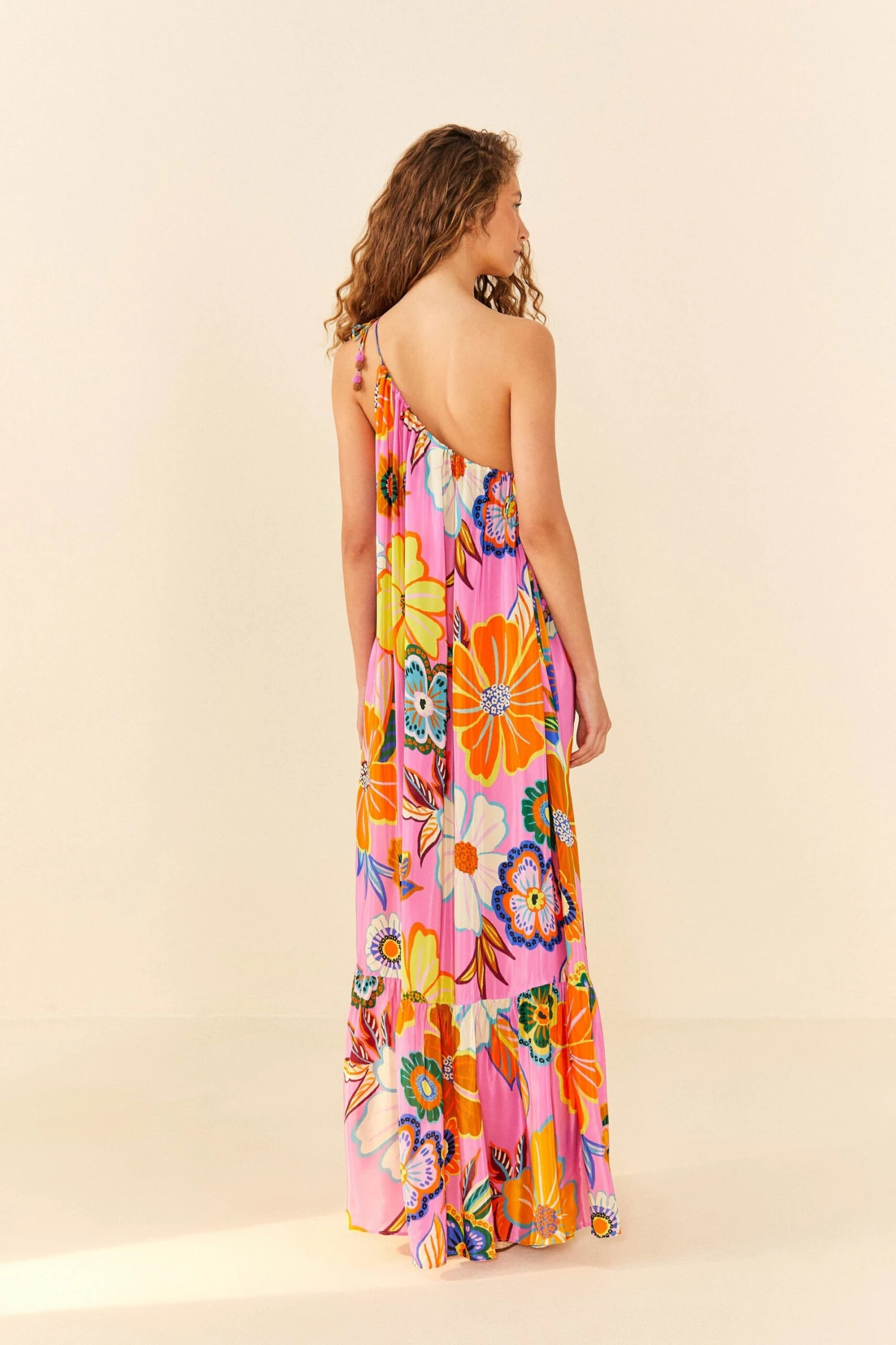 Farm Rio Pink Full Garden Maxi Dress 2 Farm Rio Pink Full Garden Maxi Dress - Image 2