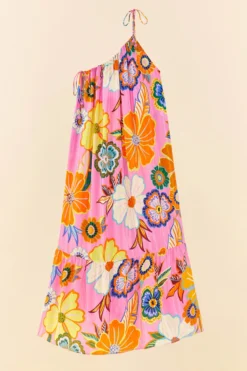 Farm Rio Pink Full Garden Maxi Dress 8 Farm Rio Pink Full Garden Maxi Dress -Farm Rio Shop 311377 05 scaled