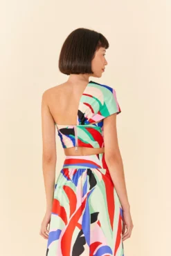 Farm Rio Colorful Monstera Organic Cotton Crop Top 7 Farm Rio Colorful Monstera Organic Cotton Crop Top -Farm Rio Shop 311378 03