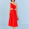 Red Knot Midi Dress
