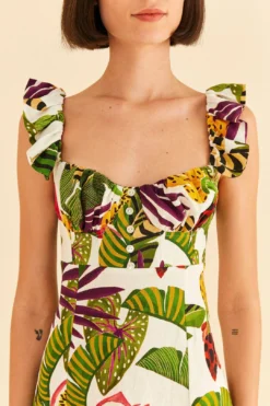 Farm Rio Striped Forest Mini Dress 8 Farm Rio Striped Forest Mini Dress -Farm Rio Shop 311388 04