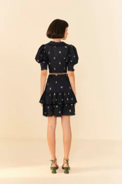 Farm Rio Zodiac Cross Stitch Crop Top 7 Farm Rio Zodiac Cross Stitch Crop Top -Farm Rio Shop 311429 04