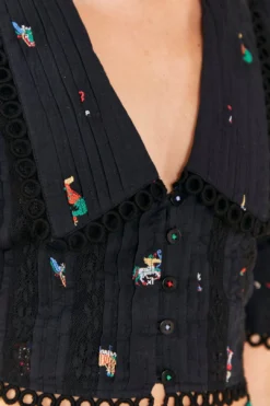 Farm Rio Zodiac Cross Stitch Crop Top 8 Farm Rio Zodiac Cross Stitch Crop Top -Farm Rio Shop 311429 05 1