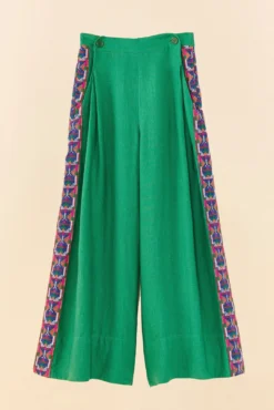Farm Rio Embroided Green Pants 11 Farm Rio Embroided Green Pants -Farm Rio Shop 311436 06