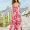 Pink Tropical Groove Maxi Dress