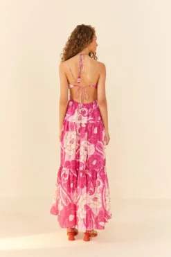 Pink Tropical Groove Maxi Dress -Farm Rio Shop 311532 03