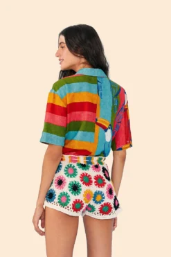 Farm Rio Multi Circles Crochet Shorts -Farm Rio Shop 311562 03